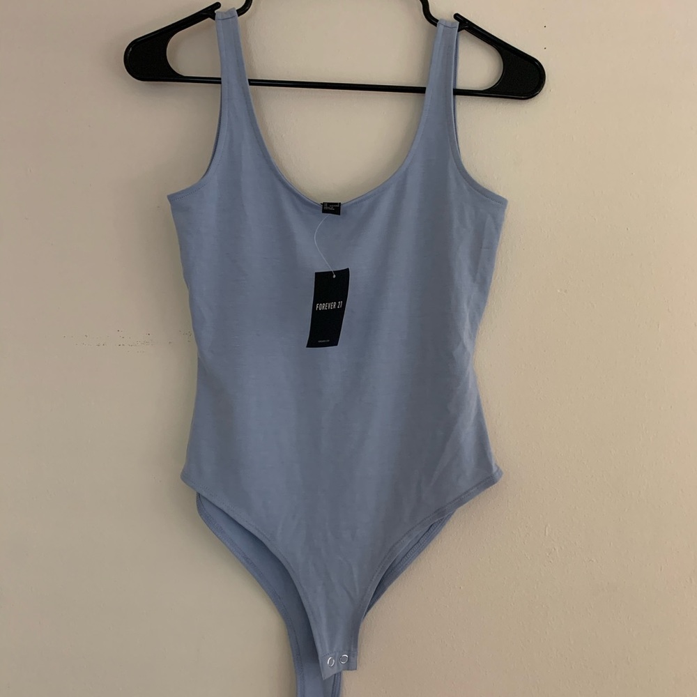 Forever 21 baby blue bodysuit